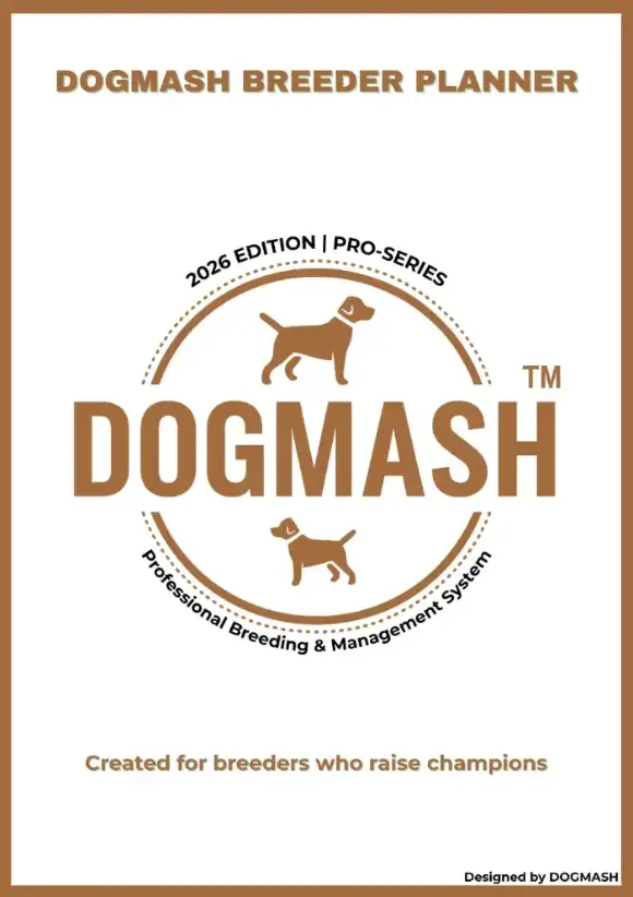 DOGMASH Breeder Planner Pro 2026 Cover Design
