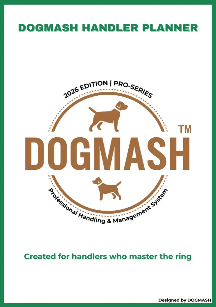 DOGMASH Handler Planner Pro 2026 Cover Design