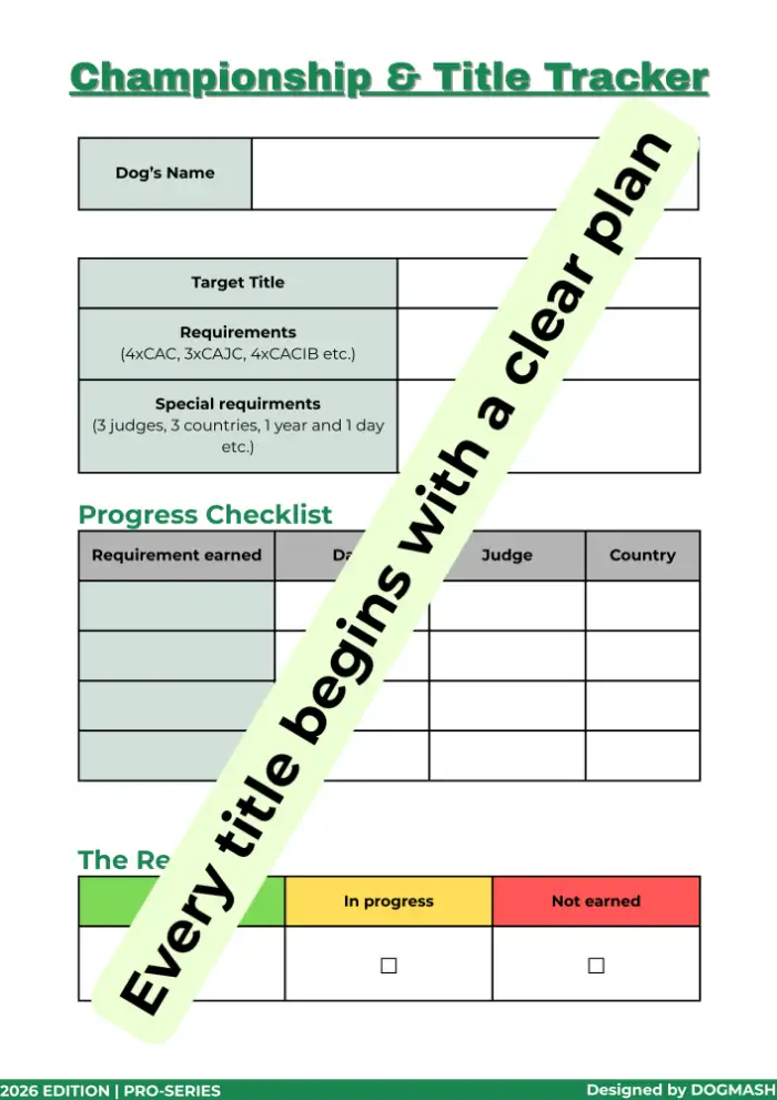 Ultimate Dog Show Equipment Checklist for Exhibitors