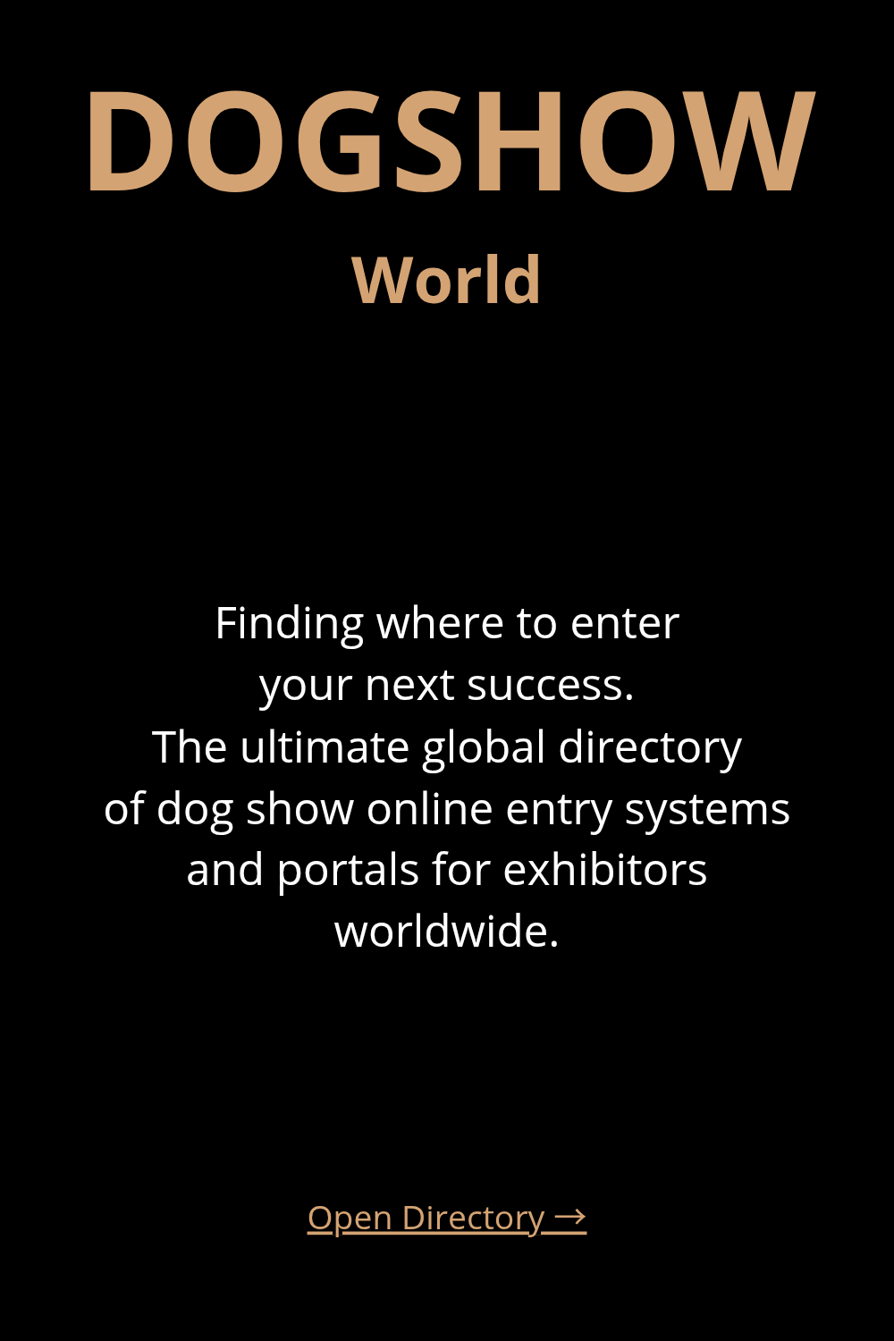 International Dog Show Entry Systems: Global Directory